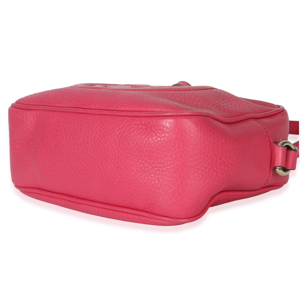 Gucci Pink Pebbled Calfskin Small Soho Disco Crossbody - Picture 8 of 8